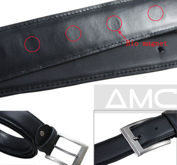 Biomagnetic Leather Belt