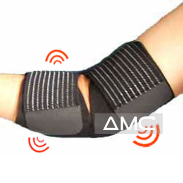 Magnetic black elbow support